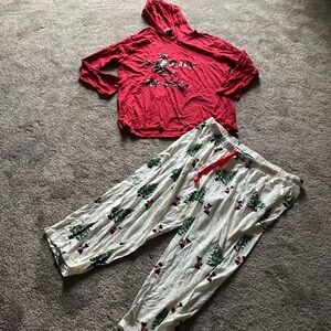 Jeffrey Banks Cotton Christmas Pajama Set SIZE XL